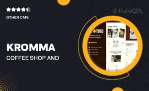 Kromma – Coffee Shop and Cafe Elementor Template Kit