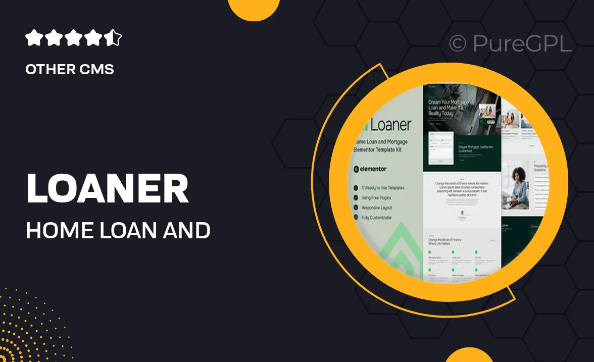 Loaner – Home Loan and Mortgage Elementor Template Kit