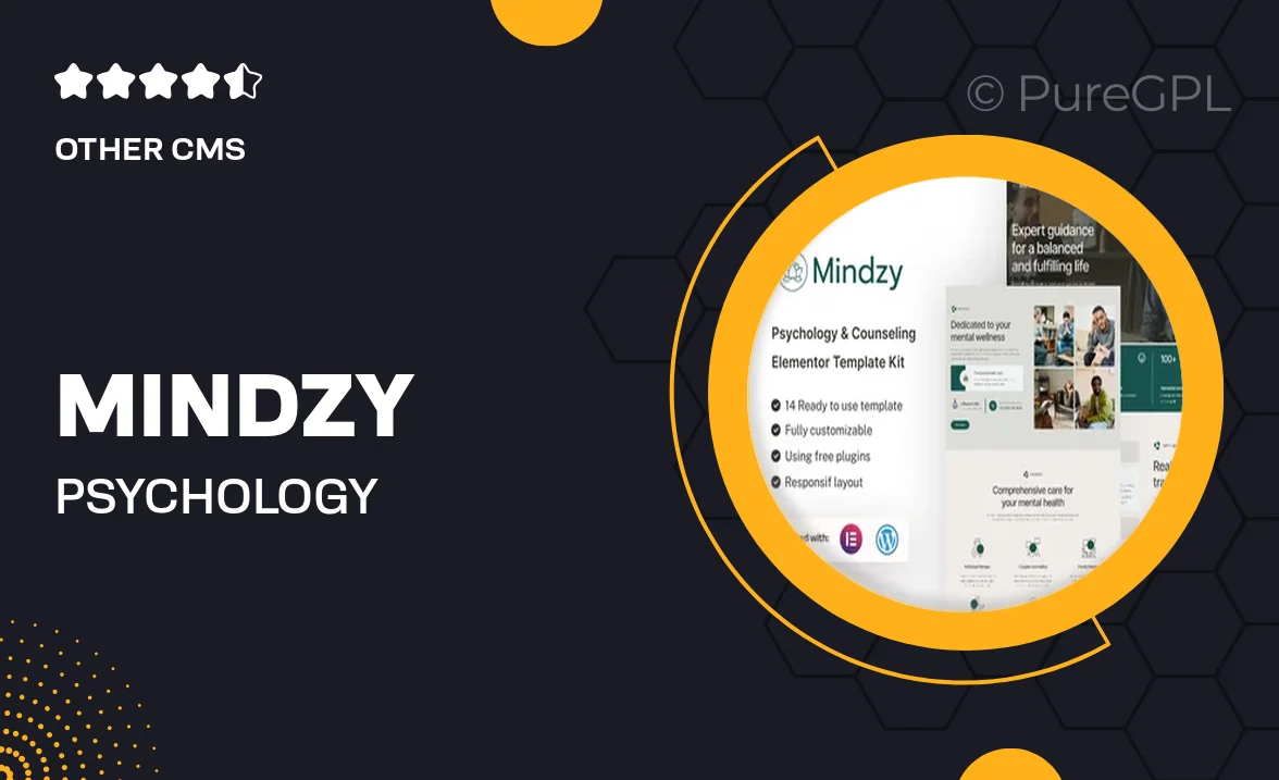 Mindzy – Psychology & Counseling Elementor Template Kit