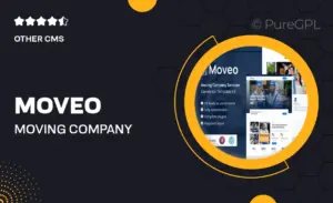 Moveo – Moving Company Services Elementor Template Kit