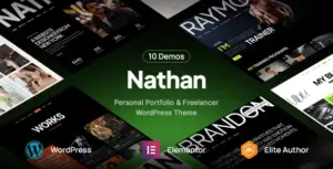 Nathan – Personal Resume CV Portfolio WordPress Theme
