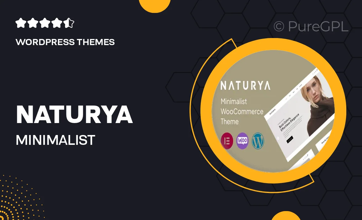 Naturya – Minimalist WooCommerce WordPress Theme