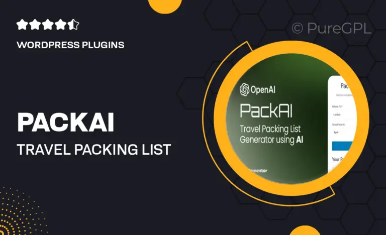 packai travel packing list generator for wordpress