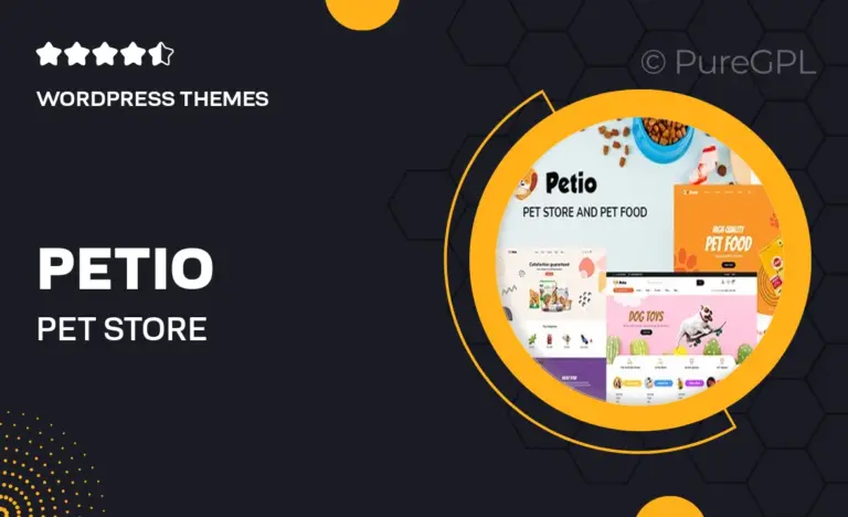 petio pet store woocommerce wordpress theme