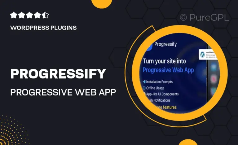 progressify progressive web app pwa for wordpress