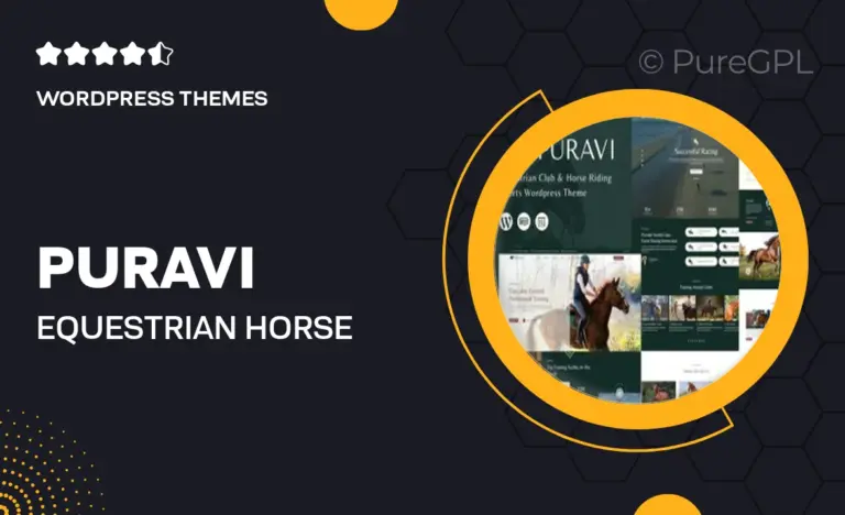 puravi equestrian horse riding club wordpress theme