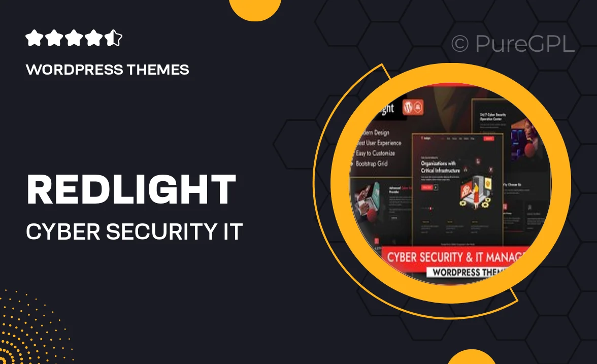 Redlight – Cyber Security & IT Management WordPress Theme