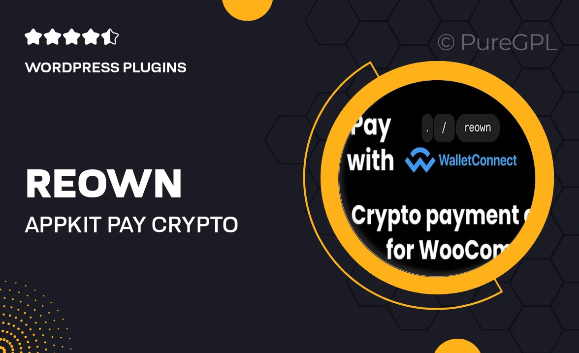 Reown AppKit Pay Crypto Payment Gateway (WalletConnect) for WooCommerce