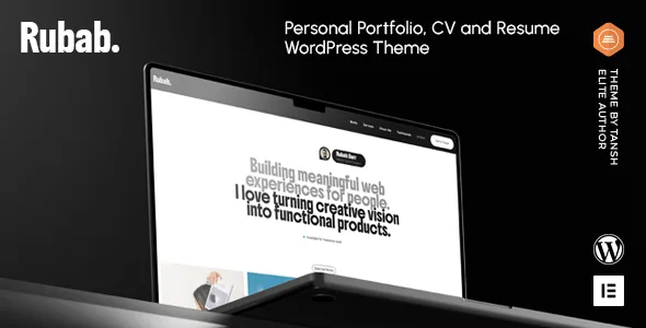 Rubab – Personal Portfolio WordPress Theme