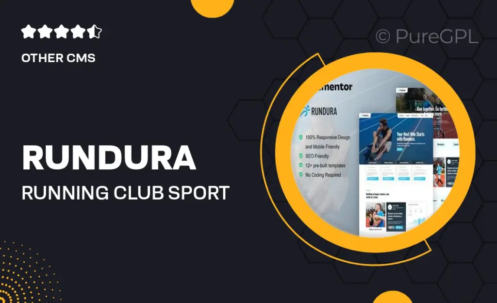 Rundura – Running Club & Sport Event Elementor Template Kit 4 Rundura – Running Club & Sport Event Elementor Template Kit