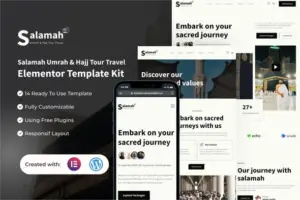 Salamah – Umrah & Hajj Tour Travel Elementor Template Kit