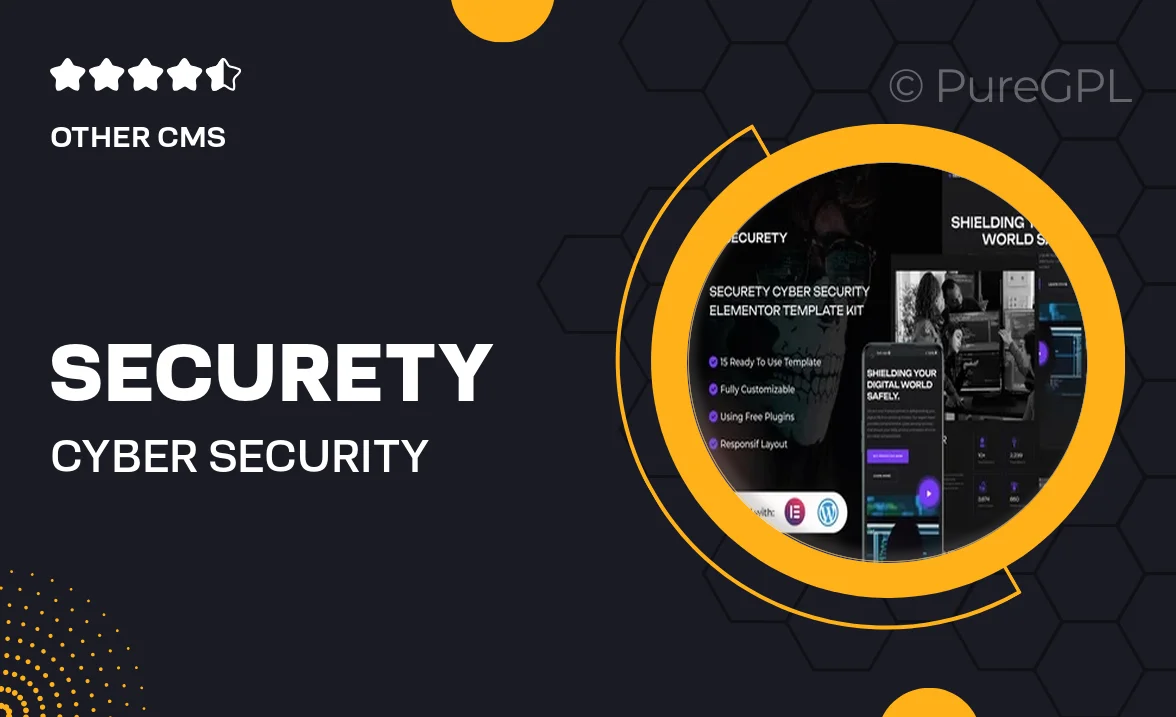 Securety – Cyber Security Service Elementor Template Kit