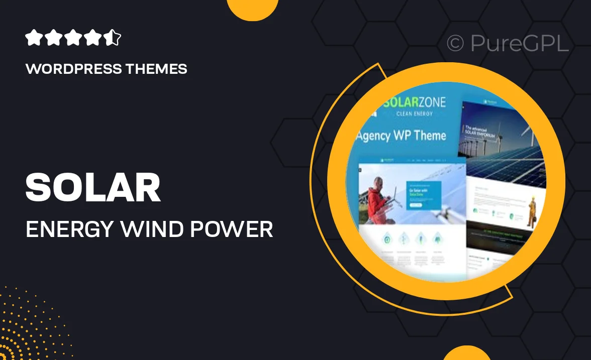 Solar Energy – Wind & Power Company WordPress Theme