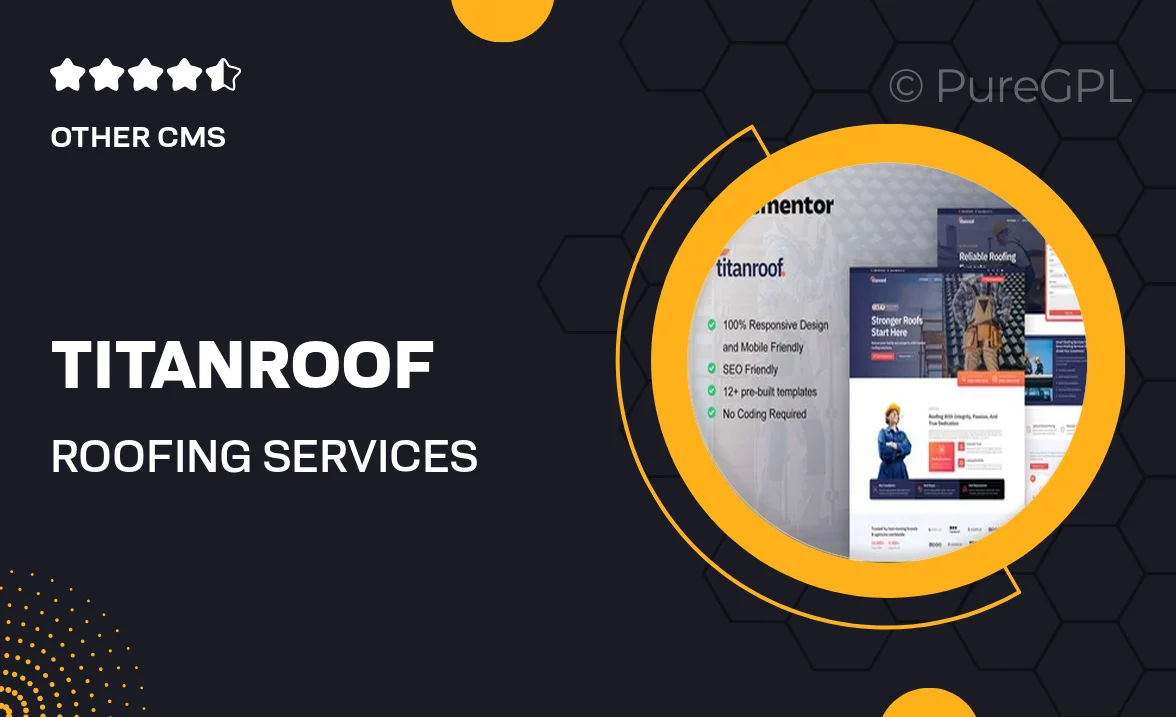TitanRoof – Roofing Services Elementor Pro Template Kit