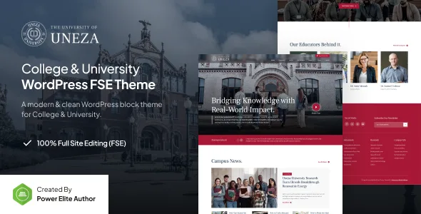 Uneza – College & University FSE WordPress Theme