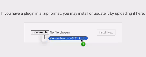 Image of dragging and dropping the plugin folder