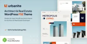 Urbanite – Architect & Real Estate Developer FSE WordPress Theme
