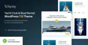Venessy – Yacht Club & Boat Rental FSE WordPress Theme