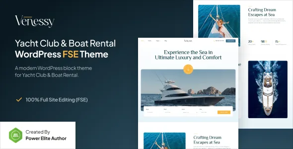 Venessy – Yacht Club & Boat Rental FSE WordPress Theme