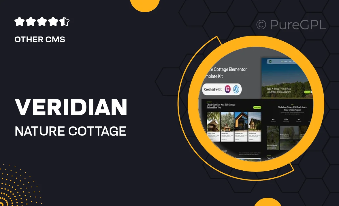 Veridian – Nature Cottage Elementor Template Kit