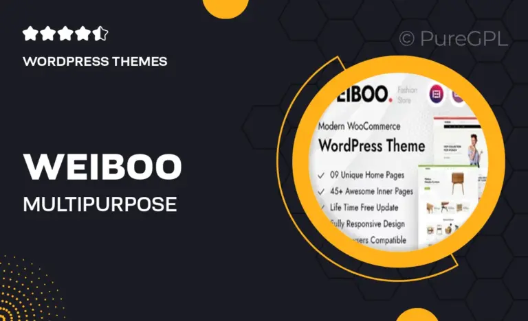 weiboo multipurpose woocommerce wordpress theme