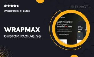 Wrapmax – Custom Packaging and Branding Agency FSE WordPress Theme