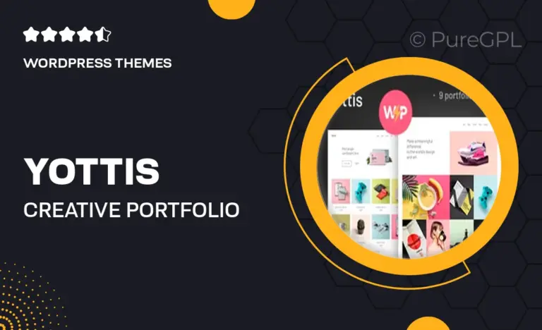 yottis creative portfolio wordpress theme store
