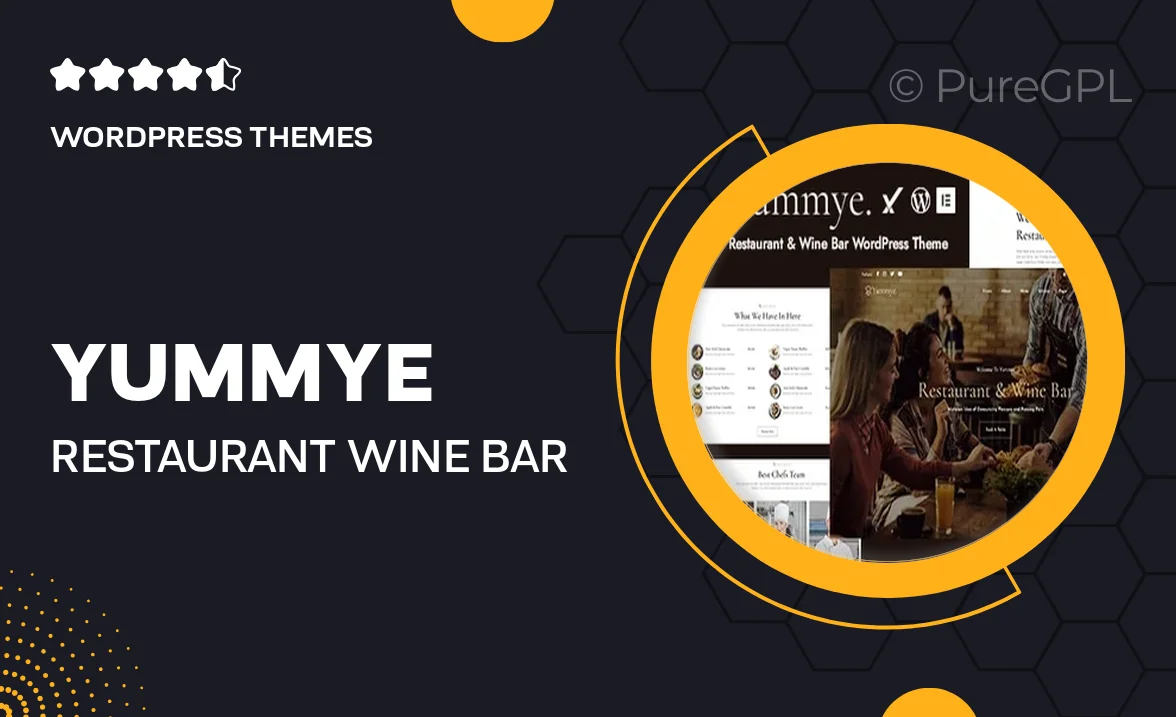 Yummye – Restaurant & Wine Bar WordPress Theme