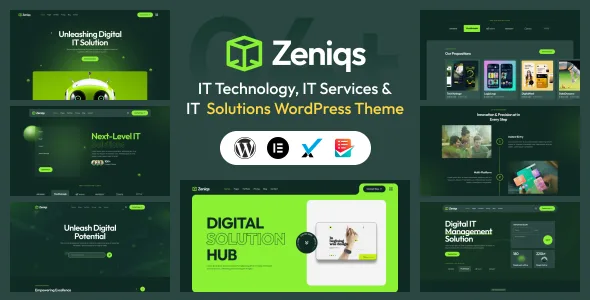 Zeniqs IT – Technology and IT Solutions WordPress Theme
