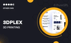 3DPlex – 3D Printing Services Elementor Template Kit