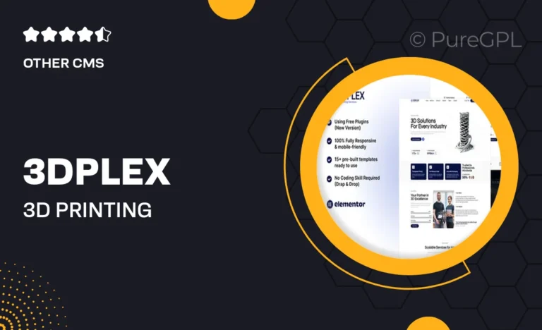 3dplex 3d printing services elementor template kit