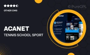 Acanet – Tennis School & Sport Club Elementor Template Kit