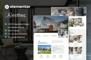 Aesthec – Architecture & Interior Design Service Elementor Template Kit