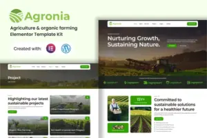 Agronia – Agriculture & Organic Farming Elemenntor Template Kit
