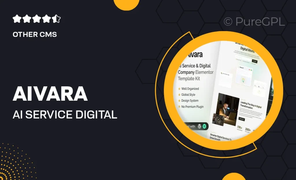 Aivara – AI Service & Digital Company Elementor Template Kit