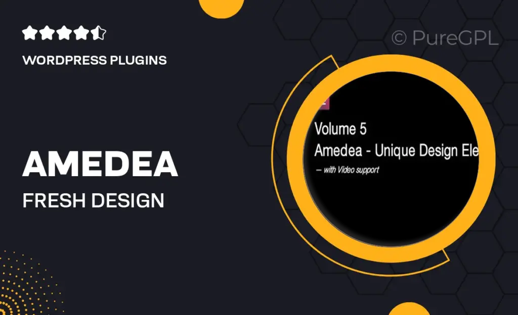 Amedea – Fresh Design Elements for Elementor