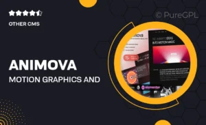 Animova – Motion Graphics and Animation Agency Elementor Template Kit