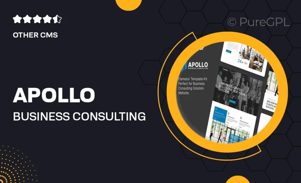 Apollo – Business Consulting Elementor Template Kit
