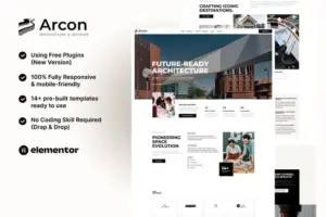 Arcon – Architecture & Interior Elementor Template Kit
