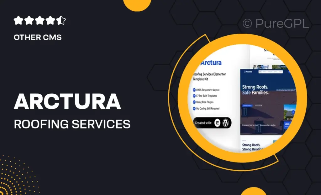 Arctura – Roofing Services Elementor Template Kit