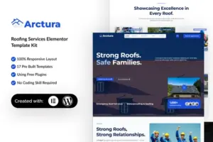 Arctura – Roofing Services Elementor Template Kit