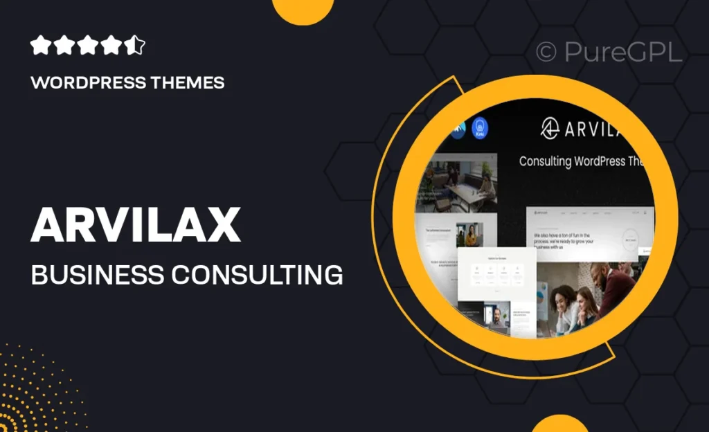 Arvilax – Business Consulting WordPress Theme
