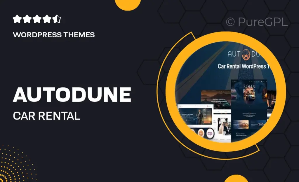 Autodune – Car Rental & Limousine WordPress Theme