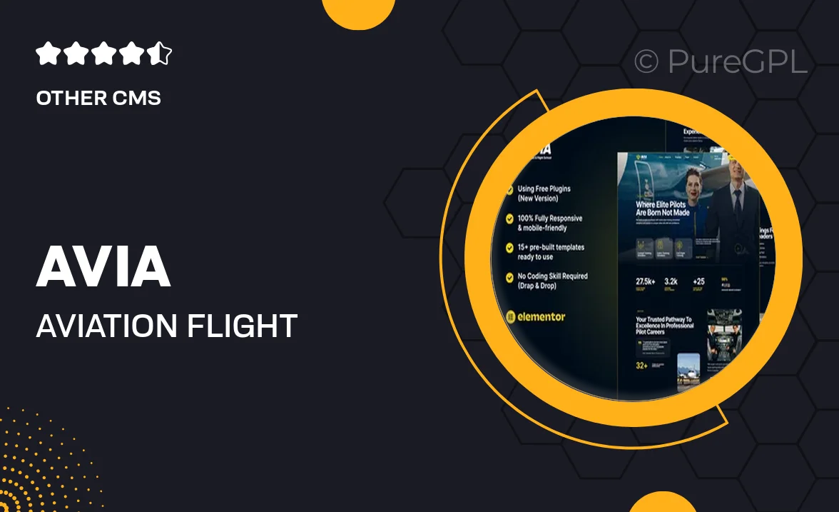 Avia – Aviation & Flight School Elementor Template Kit