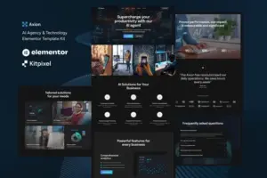 Axion – AI Agency & Technology Elementor Template Kit