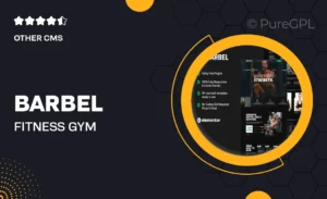 Barbel – Fitness Gym Elementor Template Kit