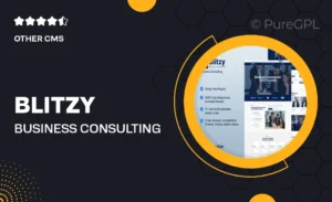 Blitzy – Business Consulting Elementor Template Kit