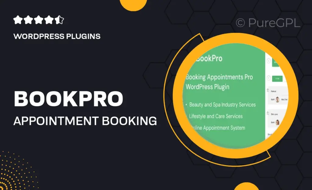 BookPro – Appointment Booking WordPress Plugin