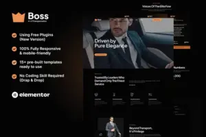 Boss – Premium Transportation Services Elementor Template Kit