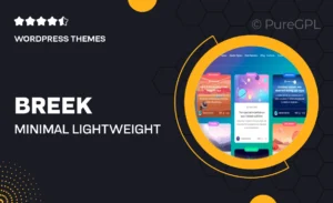 Breek – Minimal Lightweight Masonry AMP Theme for WordPress